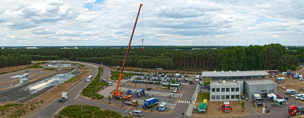 Panorama des Geländes in Geltow